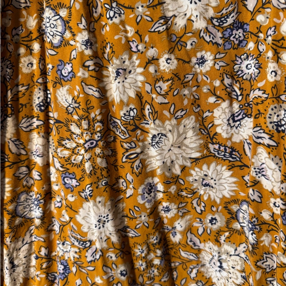 Floral Goldenrod Dress - Picture 2 of 9